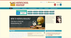 Desktop Screenshot of homeschoolroundup.com